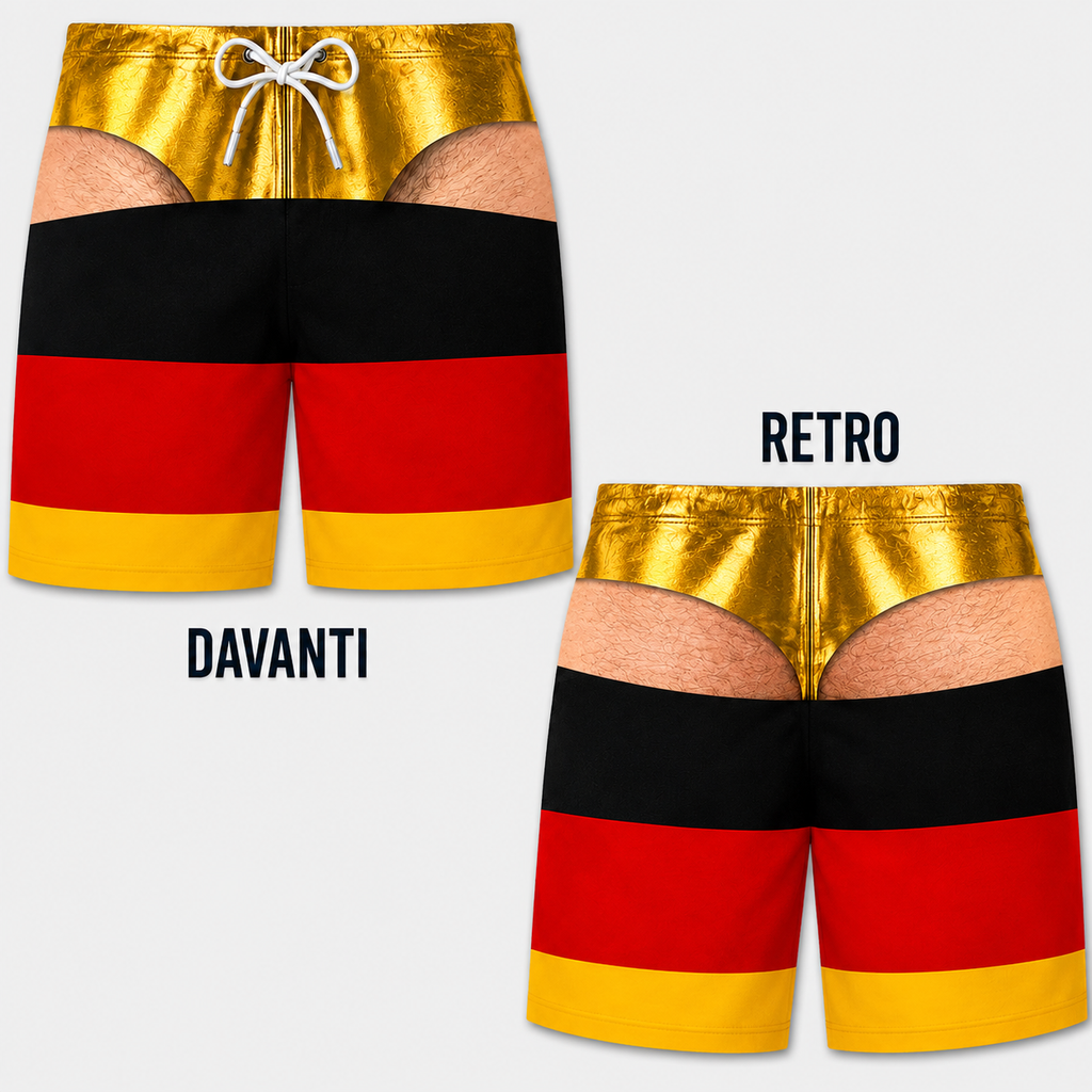 Costume da Bagno da Uomo Divertente con Effetto Ottico – Perfetto per Feste e Vacanze
