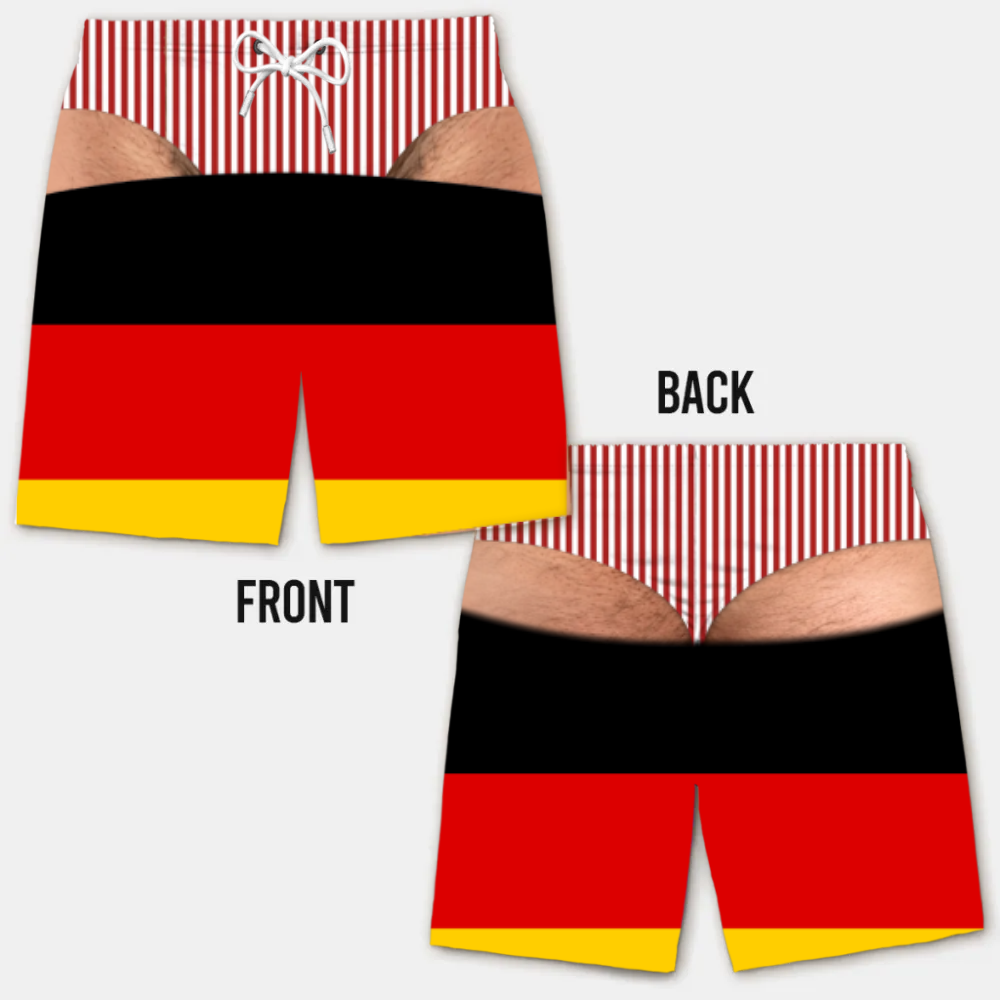 Costume da Bagno da Uomo Divertente con Effetto Ottico – Perfetto per Feste e Vacanze