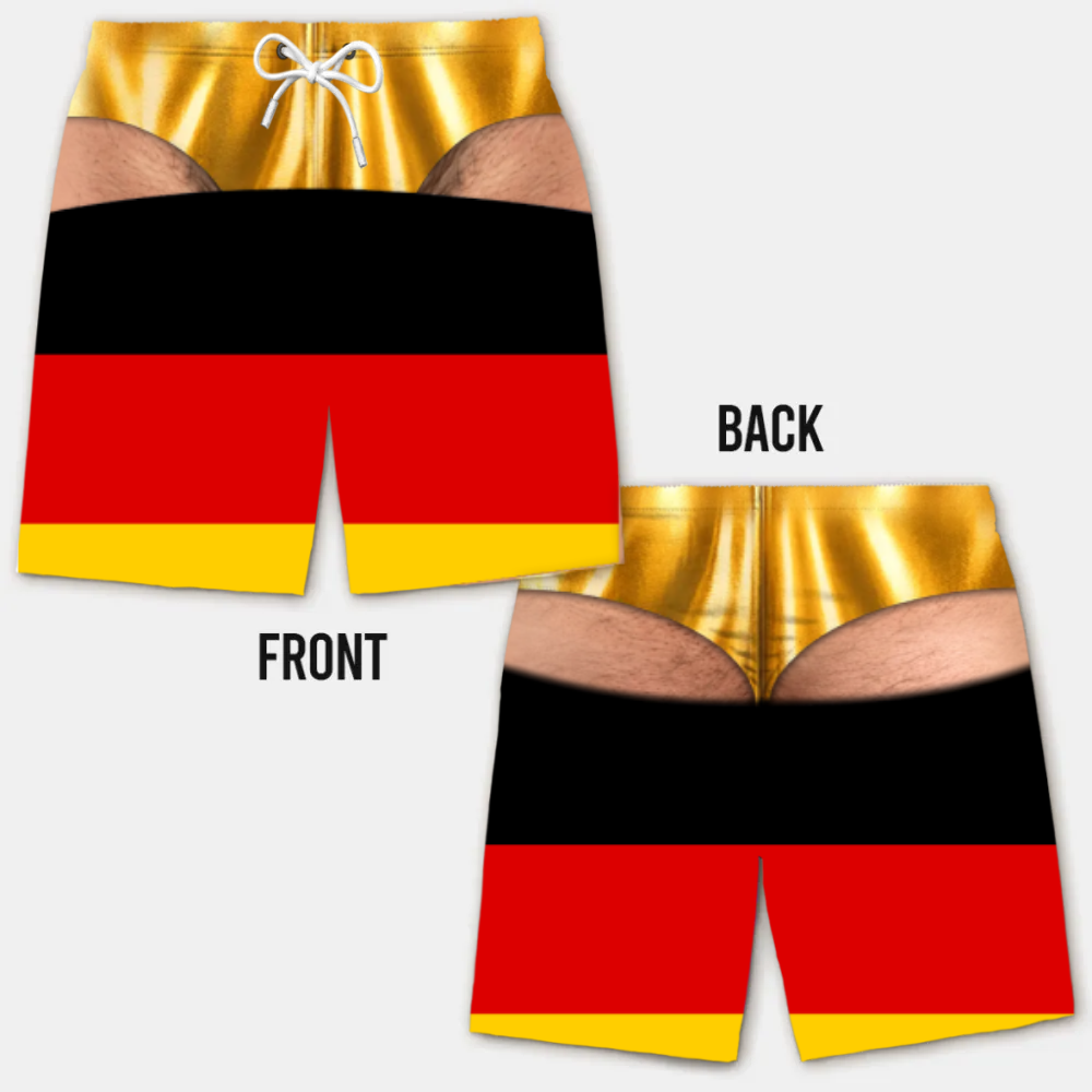 Costume da Bagno da Uomo Divertente con Effetto Ottico – Perfetto per Feste e Vacanze