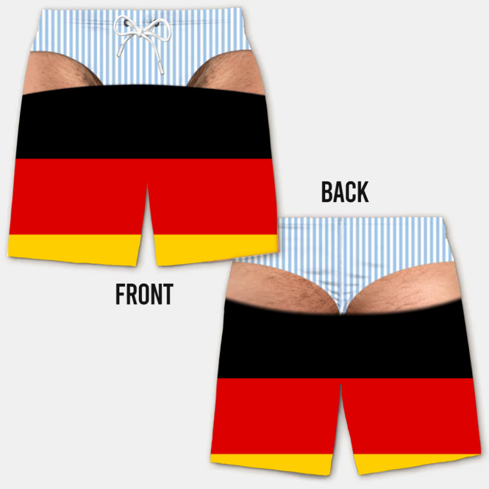 Costume da Bagno da Uomo Divertente con Effetto Ottico – Perfetto per Feste e Vacanze