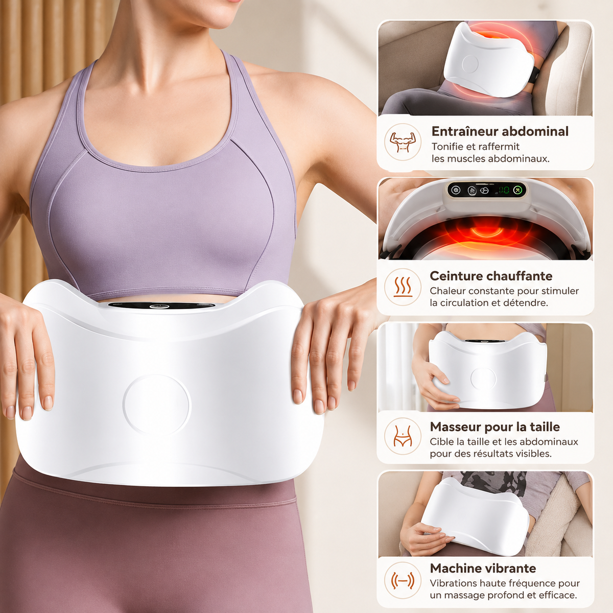 🌷62% de réduction🍃Masseur abdominal électrique sans fil pour la combustion des graisses et la digestion ✈️ Livraison gratuite
